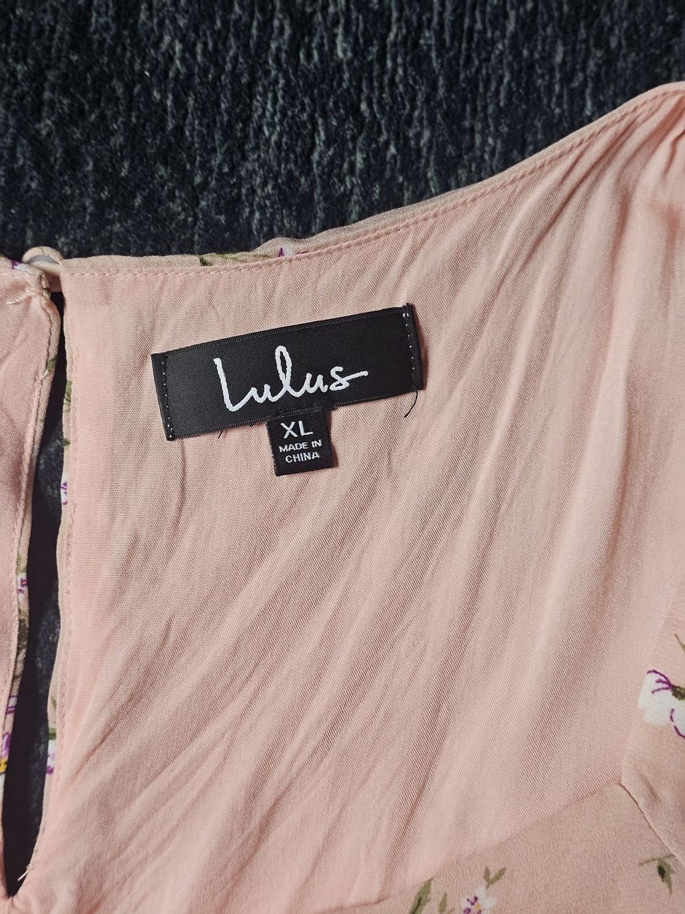 Lulu's Blush Pink Floral Midi Dress - Picture 3 of 4